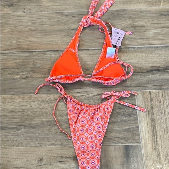 Wild Fable Orange and White Bikini - Picture 2 of 5
